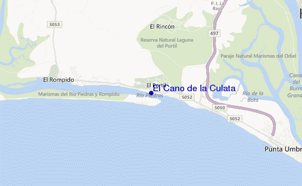 mappa di localizzazione di El Caño de la Culata
