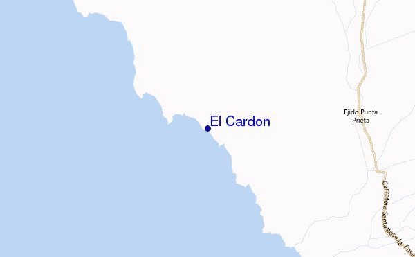 El Cardon Location Map