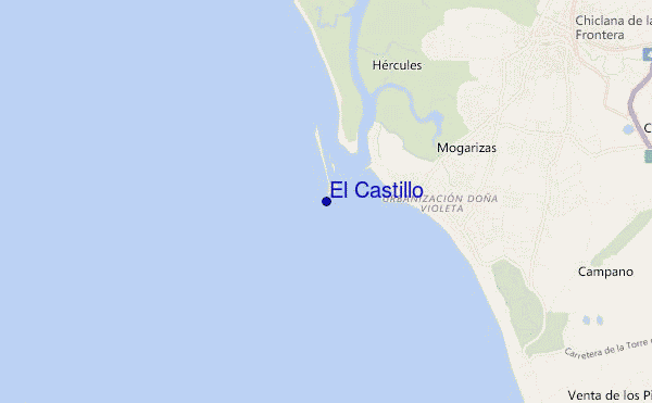 mappa di localizzazione di El Castillo