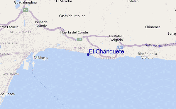 mappa di localizzazione di El Chanquete