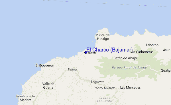 mappa di localizzazione di El Charco (Bajamar)