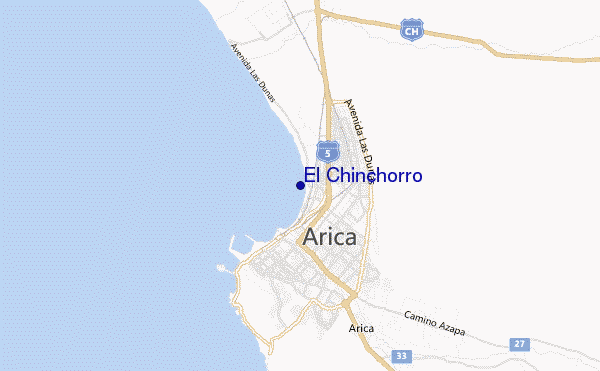 mappa di localizzazione di El Chinchorro