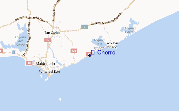 El Chorro Location Map