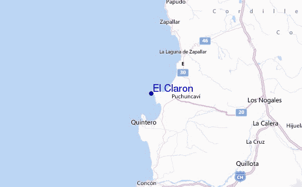 El Claron Location Map