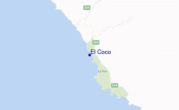 mappa di localizzazione di El Coco