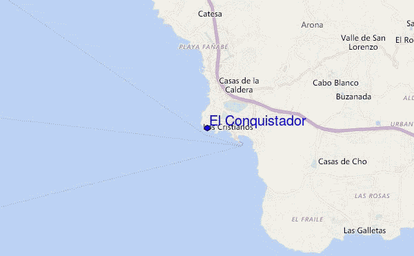 mappa di localizzazione di El Conquistador