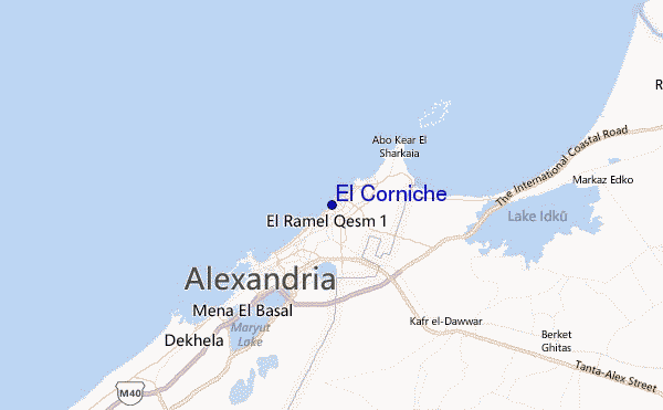 El Corniche Location Map