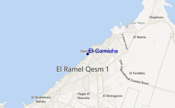 mappa di localizzazione di El Corniche