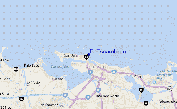 mappa di localizzazione di El Escambrón