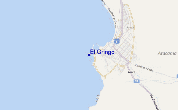 mappa di localizzazione di El Gringo