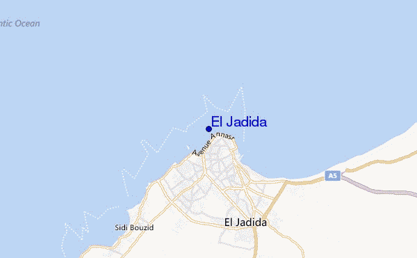 mappa di localizzazione di El Jadida