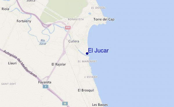 mappa di localizzazione di El Jucar