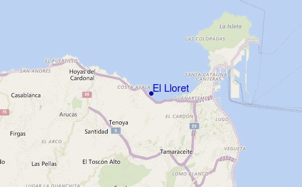mappa di localizzazione di El Lloret