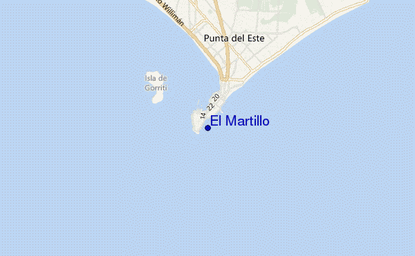 mappa di localizzazione di El Martillo