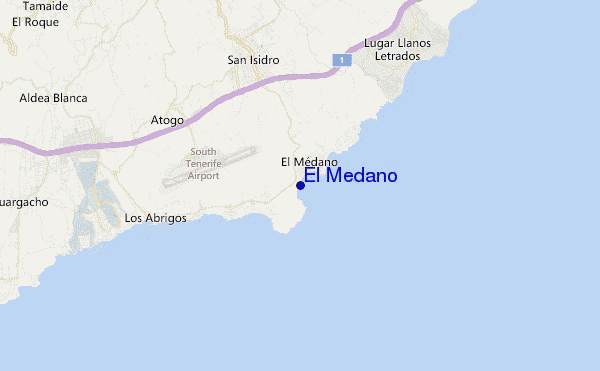 mappa di localizzazione di El Medano