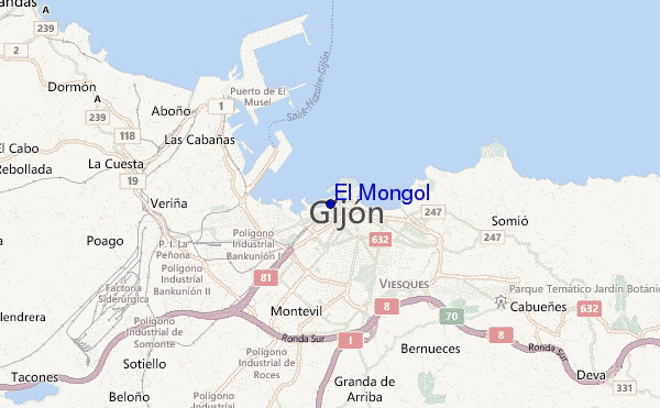mappa di localizzazione di El Mongol