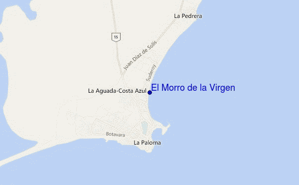 mappa di localizzazione di El Morro de la Virgen