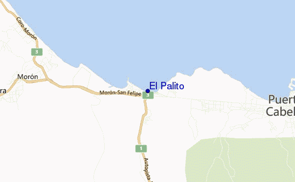 mappa di localizzazione di El Palito