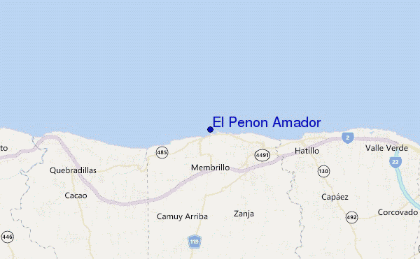 mappa di localizzazione di El Penon Amador
