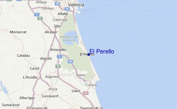 El Perello Location Map
