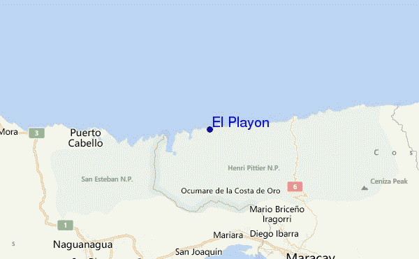 El Playon Location Map