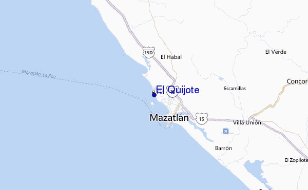 El Quijote Location Map
