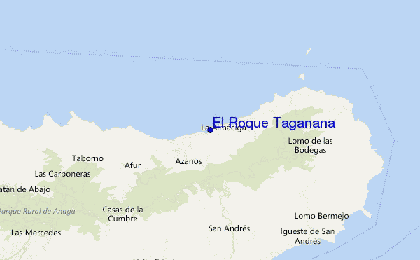mappa di localizzazione di El Roque Taganana