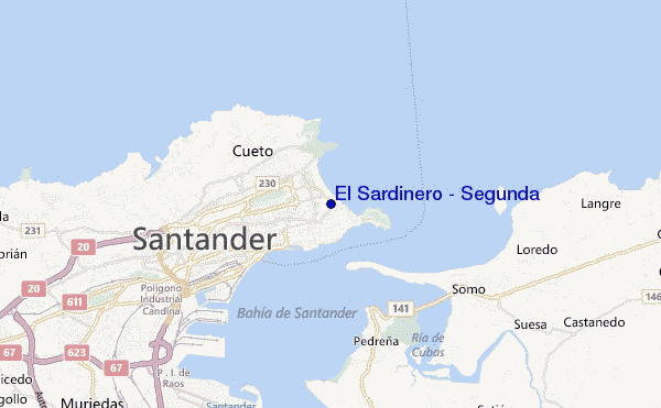 mappa di localizzazione di El Sardinero - Segunda