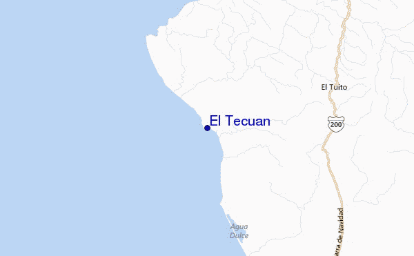El Tecuan Location Map