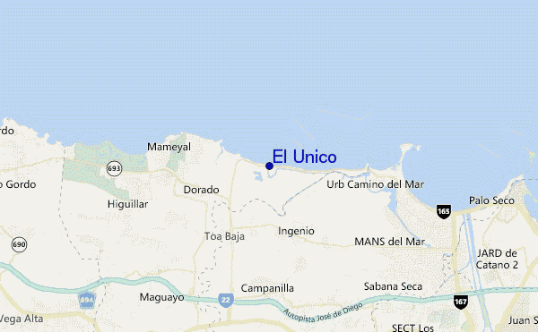 mappa di localizzazione di El Unico