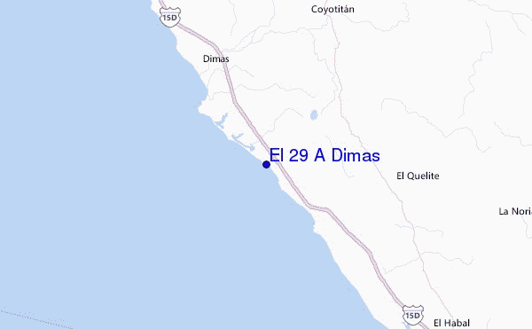 El 29 A Dimas Location Map