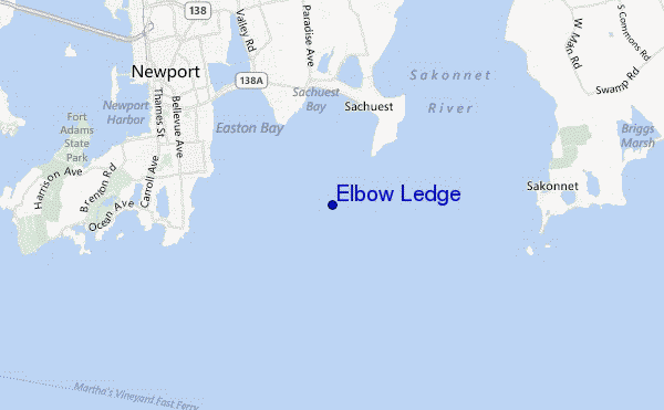 mappa di localizzazione di Elbow Ledge