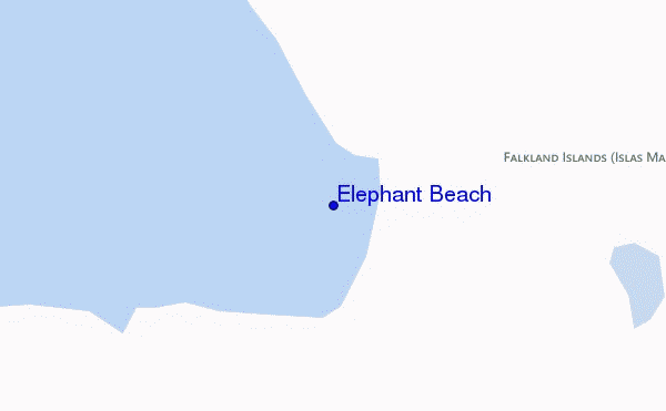 mappa di localizzazione di Elephant Beach