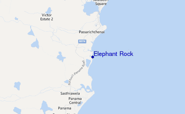 mappa di localizzazione di Elephant Rock
