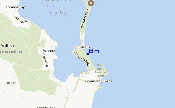 mappa di localizzazione di Elim