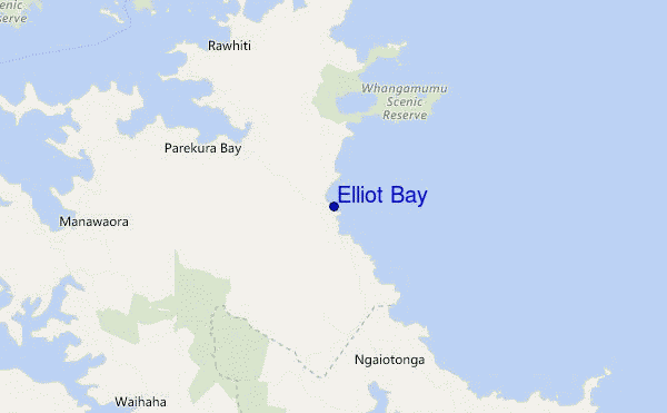 mappa di localizzazione di Elliot Bay