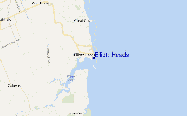 mappa di localizzazione di Elliott Heads