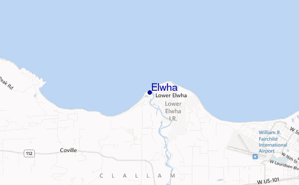 mappa di localizzazione di Elwha