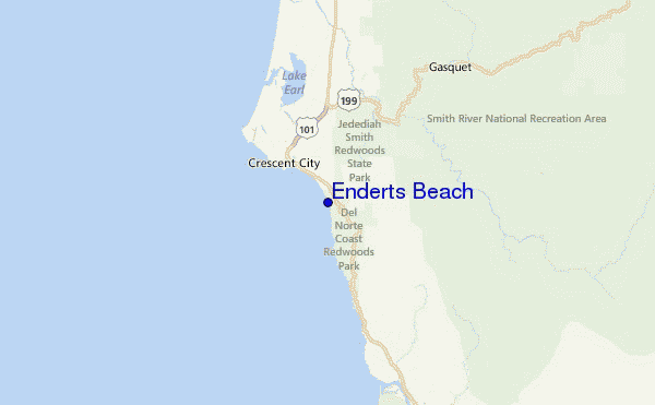 Enderts Beach Location Map