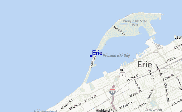 mappa di localizzazione di Erie