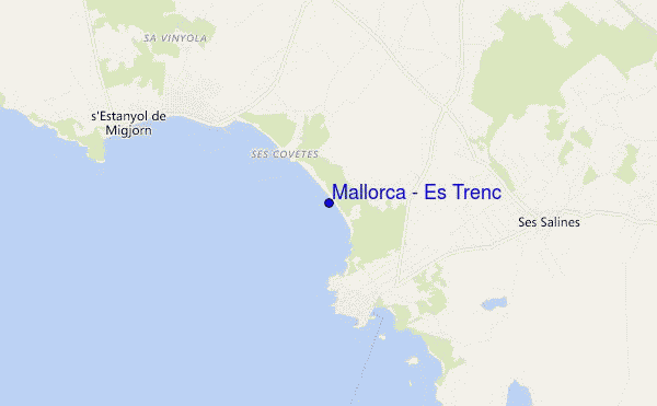 mappa di localizzazione di Mallorca - Es Trenc