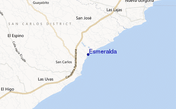 mappa di localizzazione di Esmeralda