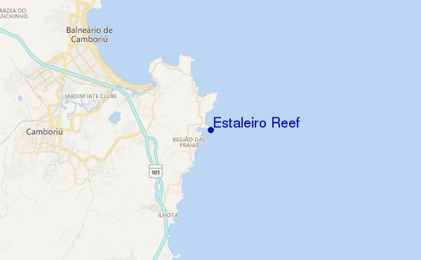 mappa di localizzazione di Estaleiro Reef