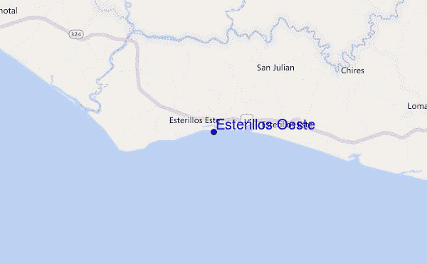 mappa di localizzazione di Esterillos Oeste