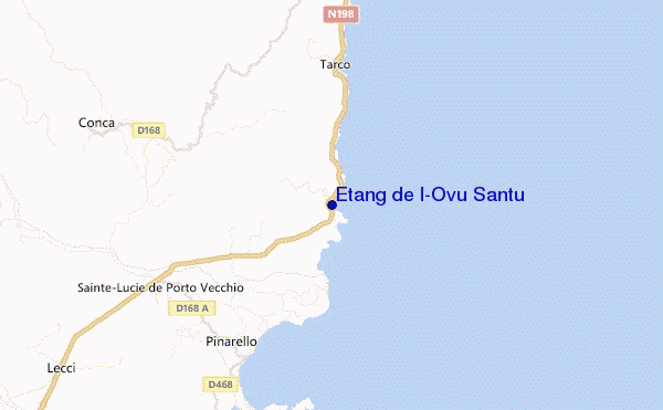 mappa di localizzazione di Etang de l'Ovu Santu