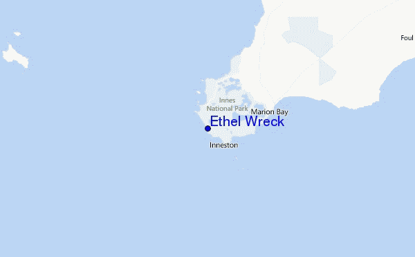 Ethel Wreck Location Map