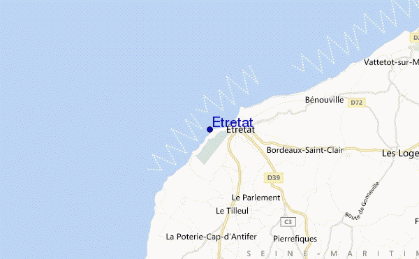 mappa di localizzazione di Etretat