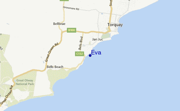 mappa di localizzazione di Eva