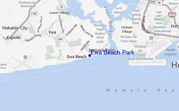 mappa di localizzazione di Ewa Beach Park