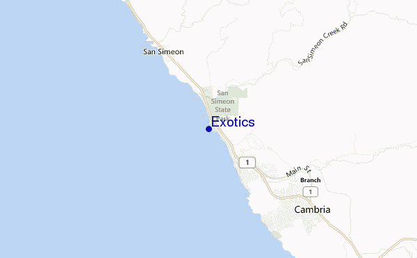 mappa di localizzazione di Exotics